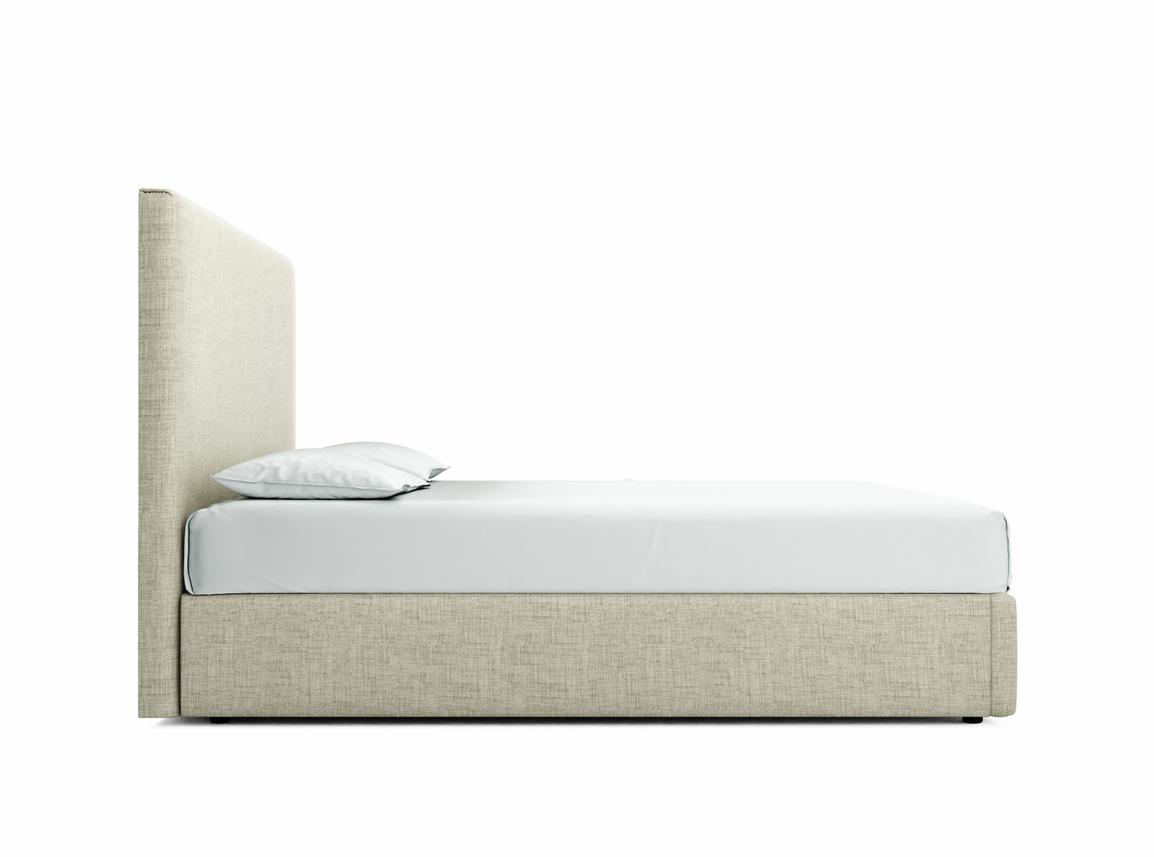 Burdock (Tall) Super King Size Ottoman In Dove fabric