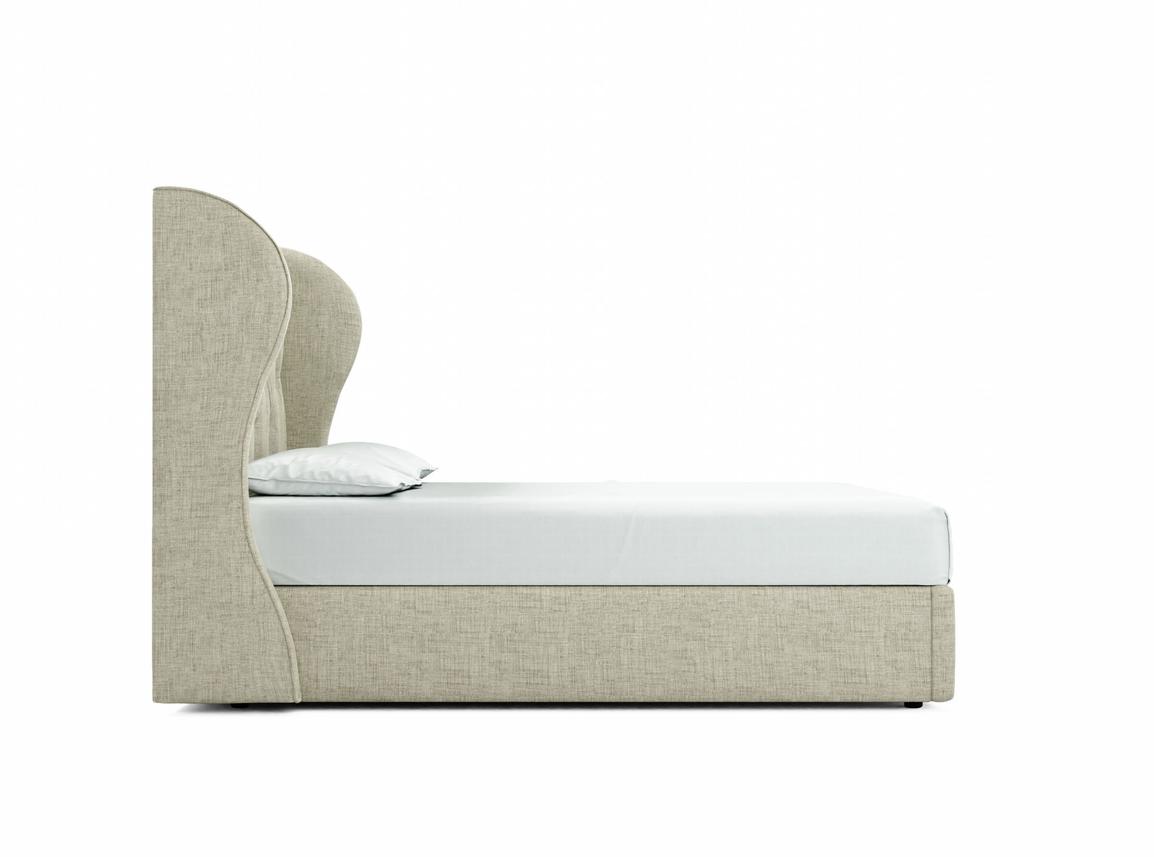 Camelia Double Ottoman In Dove fabric