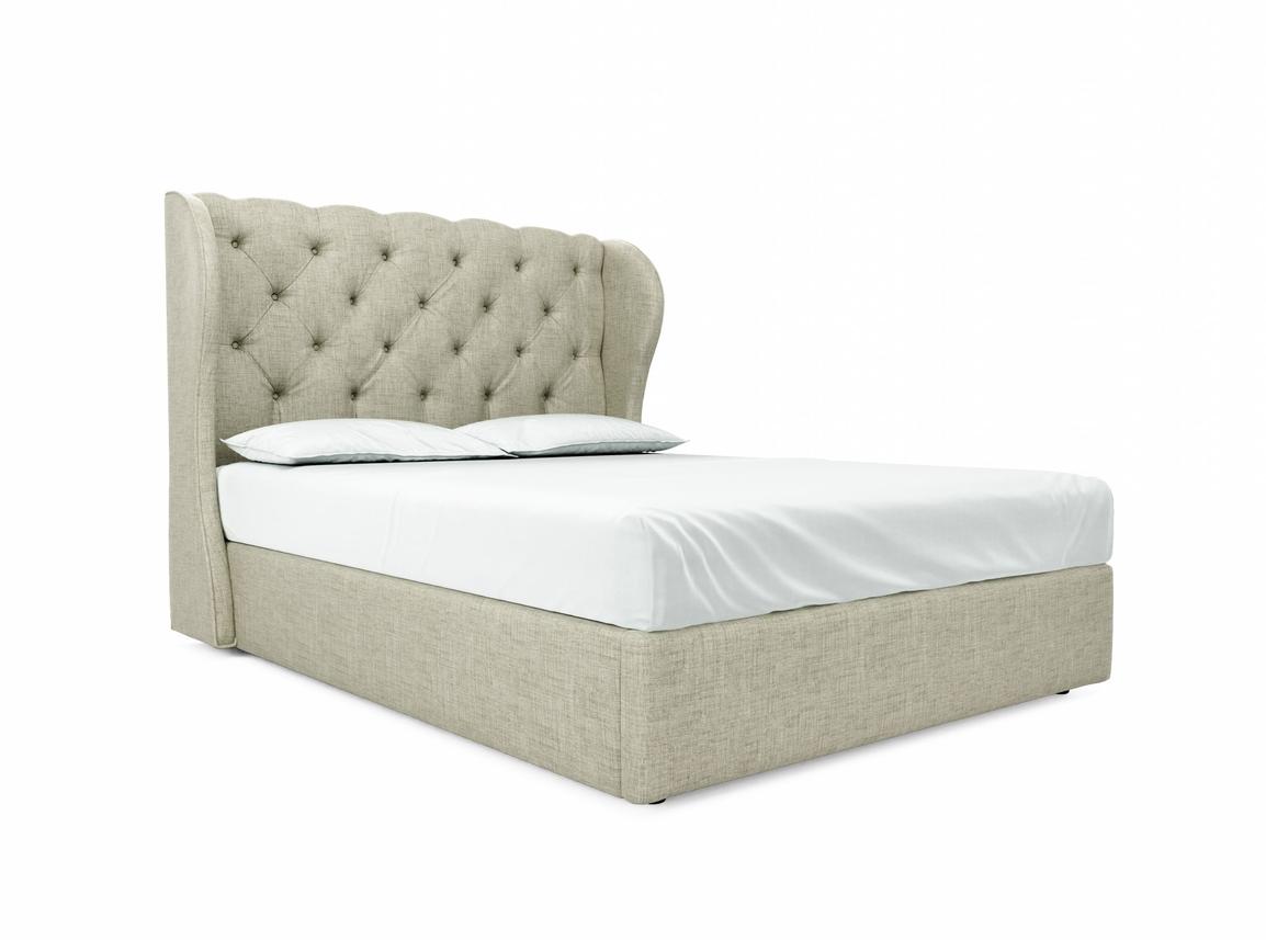 Camelia King Size Ottoman In Dove fabric