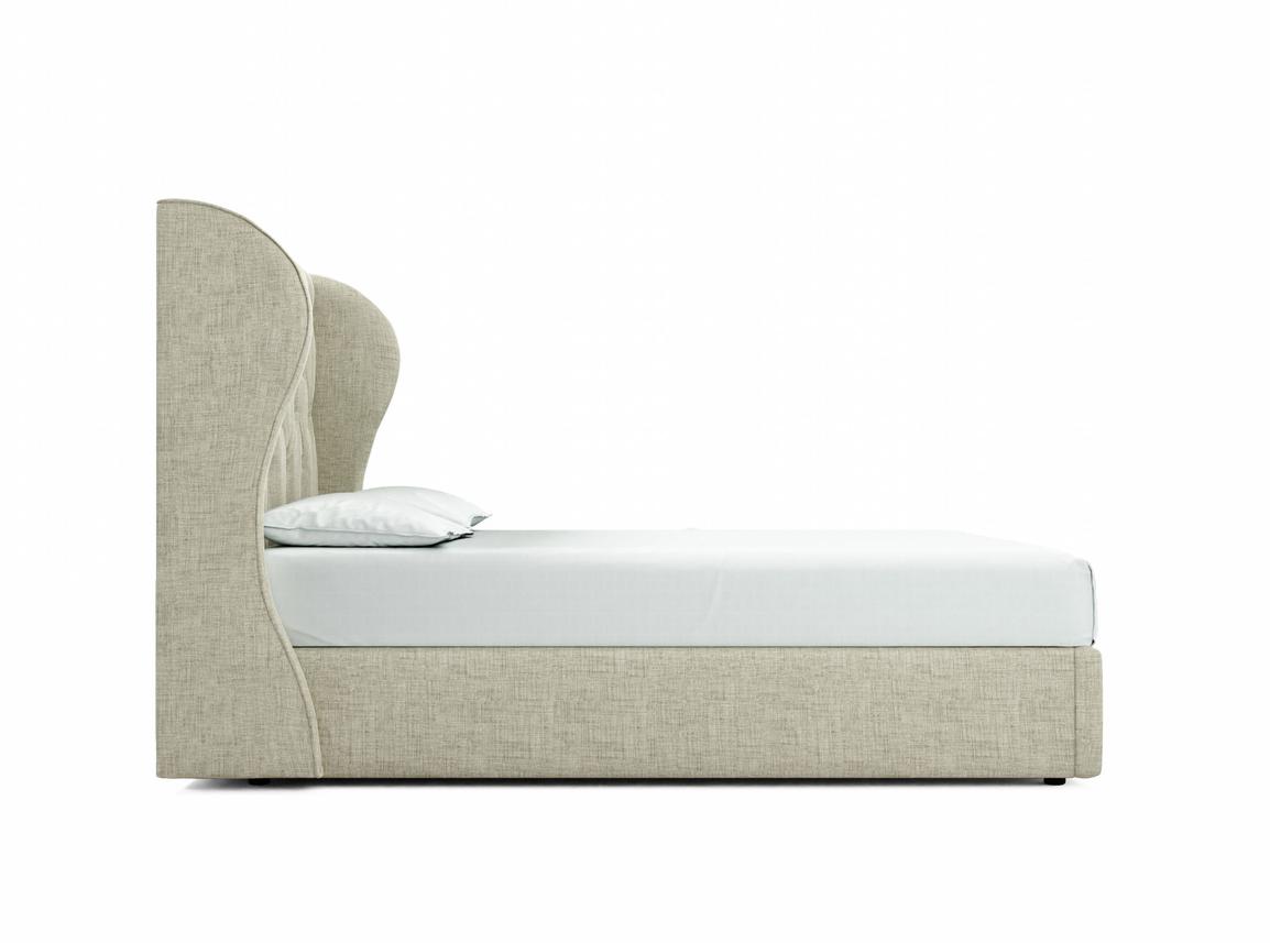 Camelia King Size Ottoman In Dove fabric