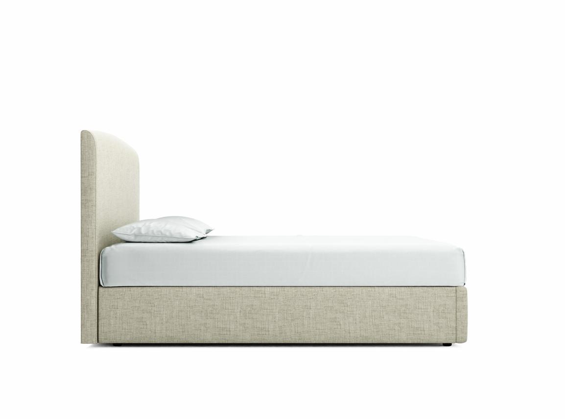 Dahlia Double Ottoman In Dove fabric