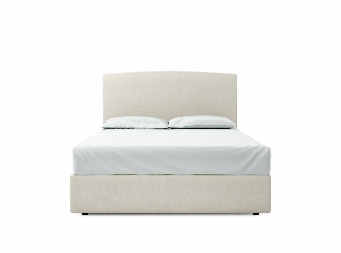 Dahlia King Size Ottoman In Shell fabric