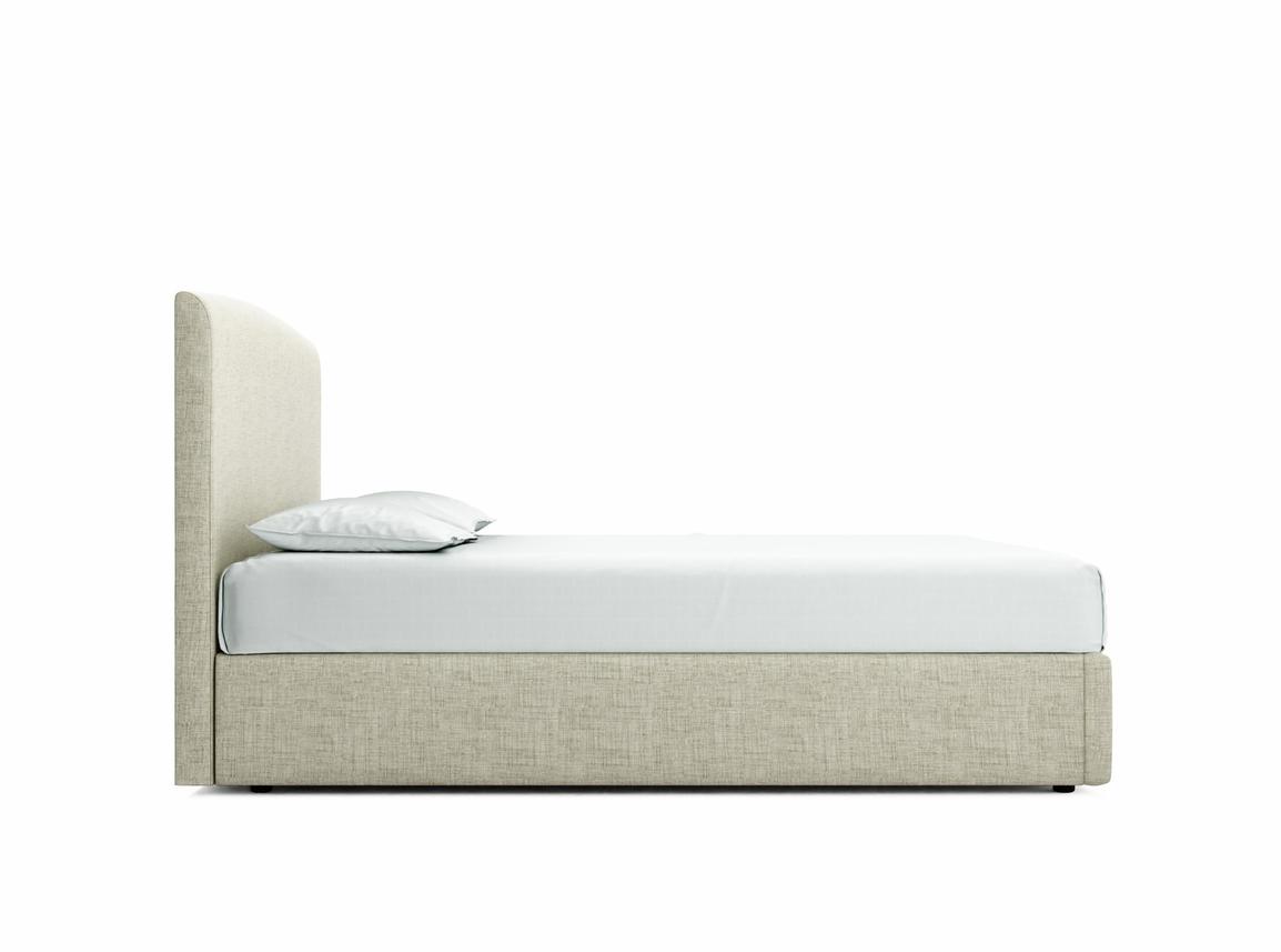 Dahlia King Size Ottoman In Dove fabric