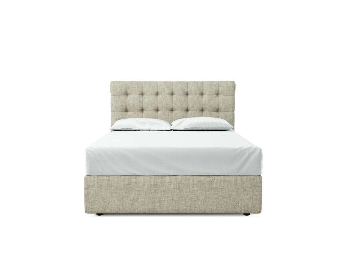 Daisy Double Ottoman In Dove fabric