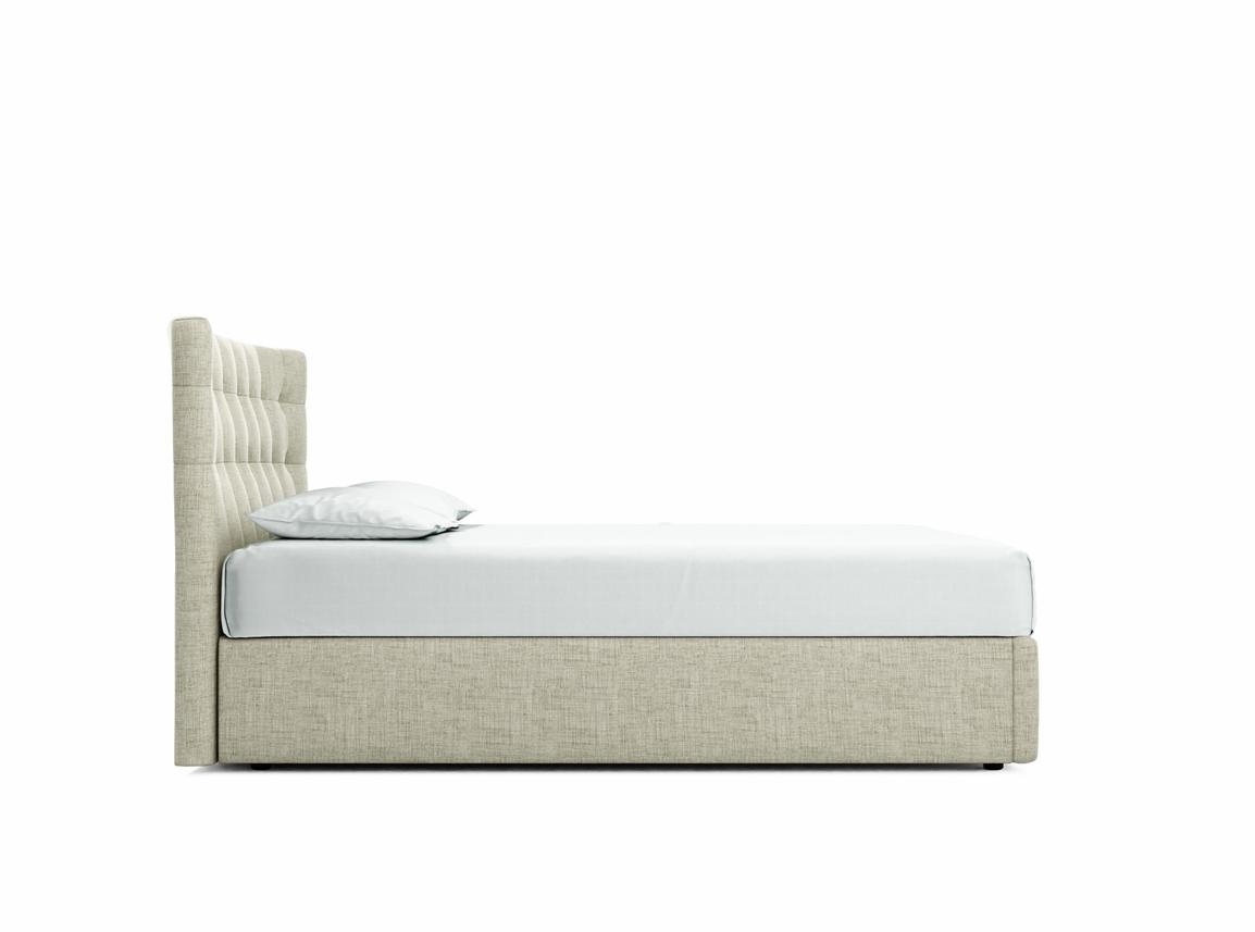 Daisy Double Ottoman In Dove fabric