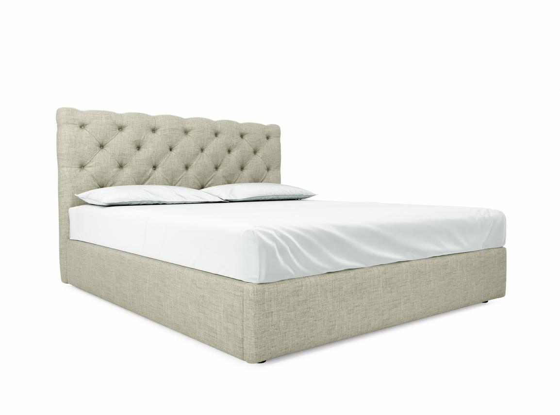 Foxtail Super King Size Ottoman In Dove fabric