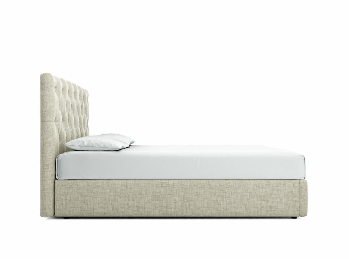 Foxtail Super King Size Ottoman In Dove fabric