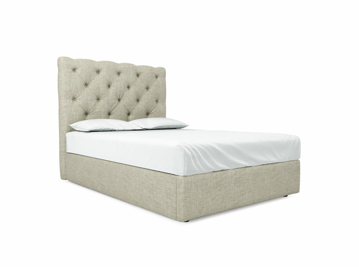 Foxtail (Tall) Double Ottoman In Dove fabric