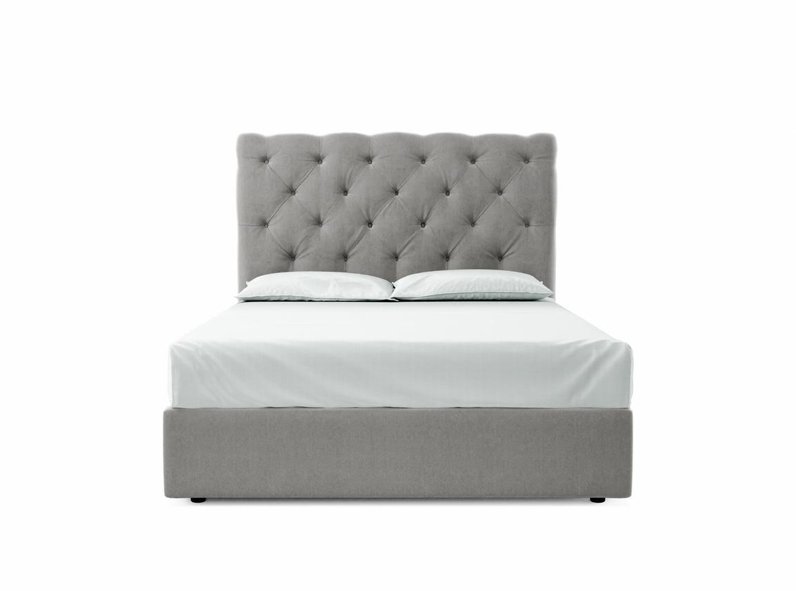 Foxtail (Tall) King Size Ottoman In Mist fabric