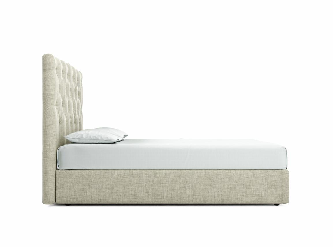 Foxtail (Tall) King Size Ottoman In Dove fabric