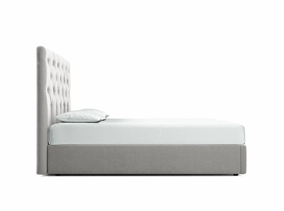 Foxtail (Tall) King Size Ottoman In Mist fabric