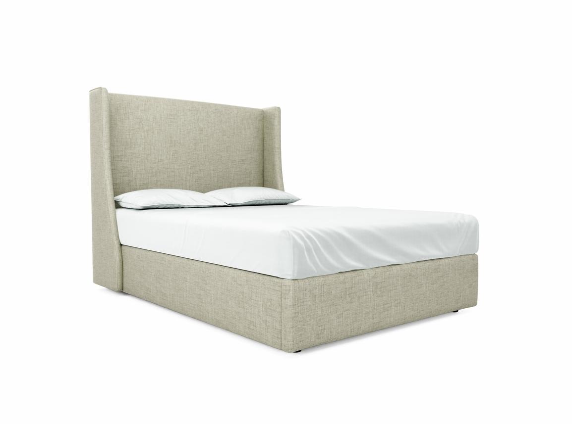Holly Double Ottoman In Dove fabric