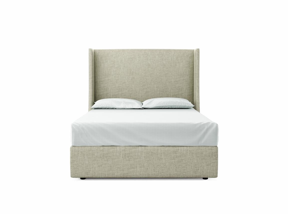 Holly Double Ottoman In Dove fabric
