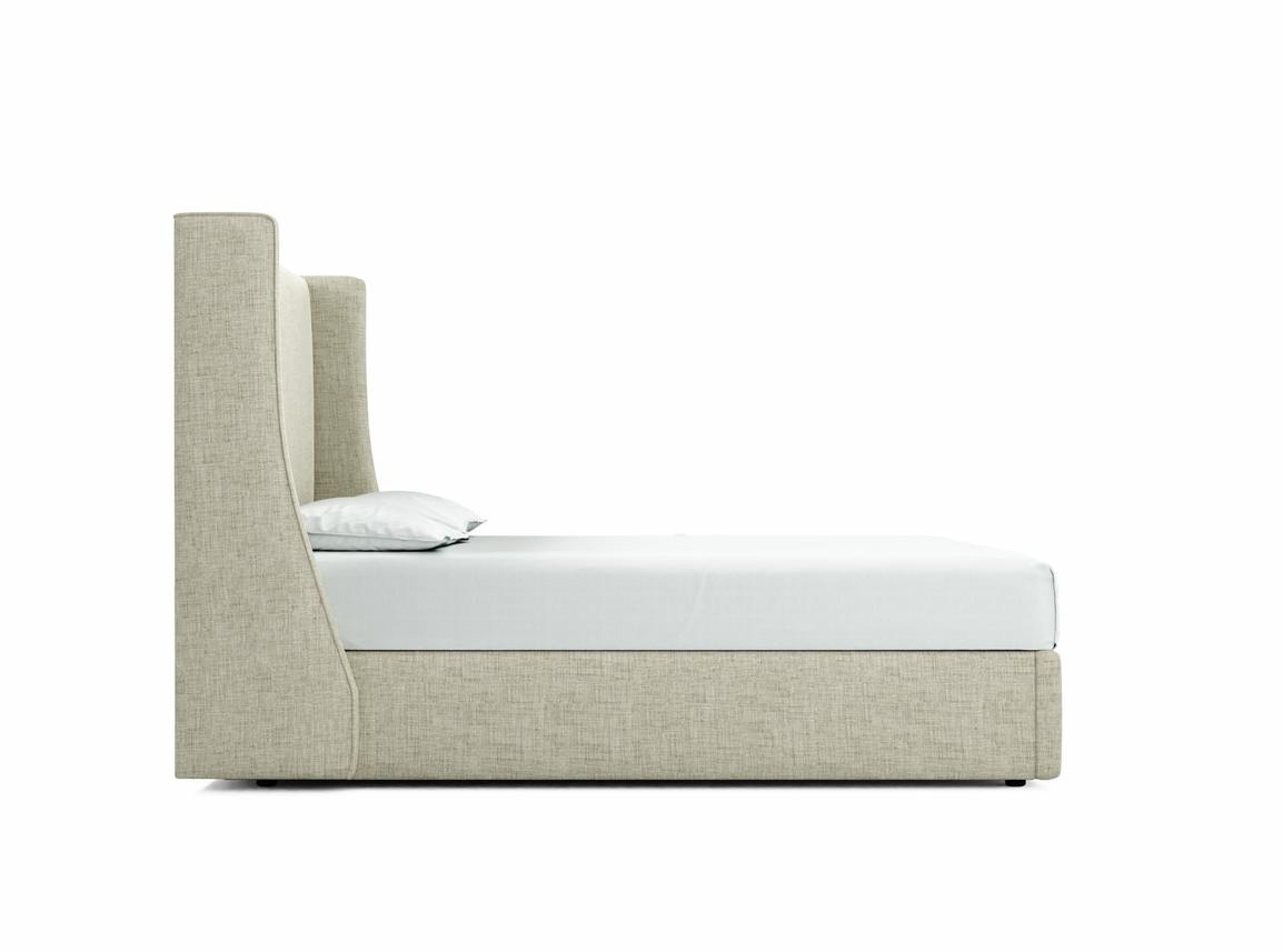 Holly Double Ottoman In Dove fabric
