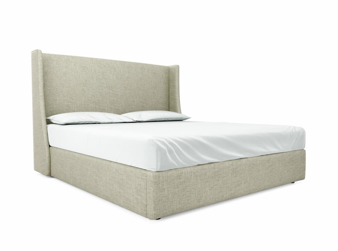 Holly Super King Size Ottoman In Dove fabric