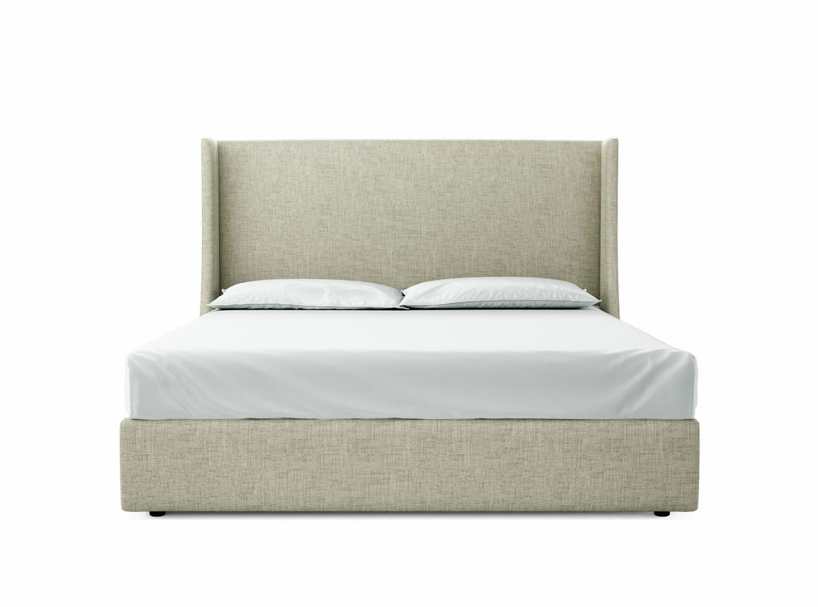 Holly Super King Size Ottoman In Dove fabric