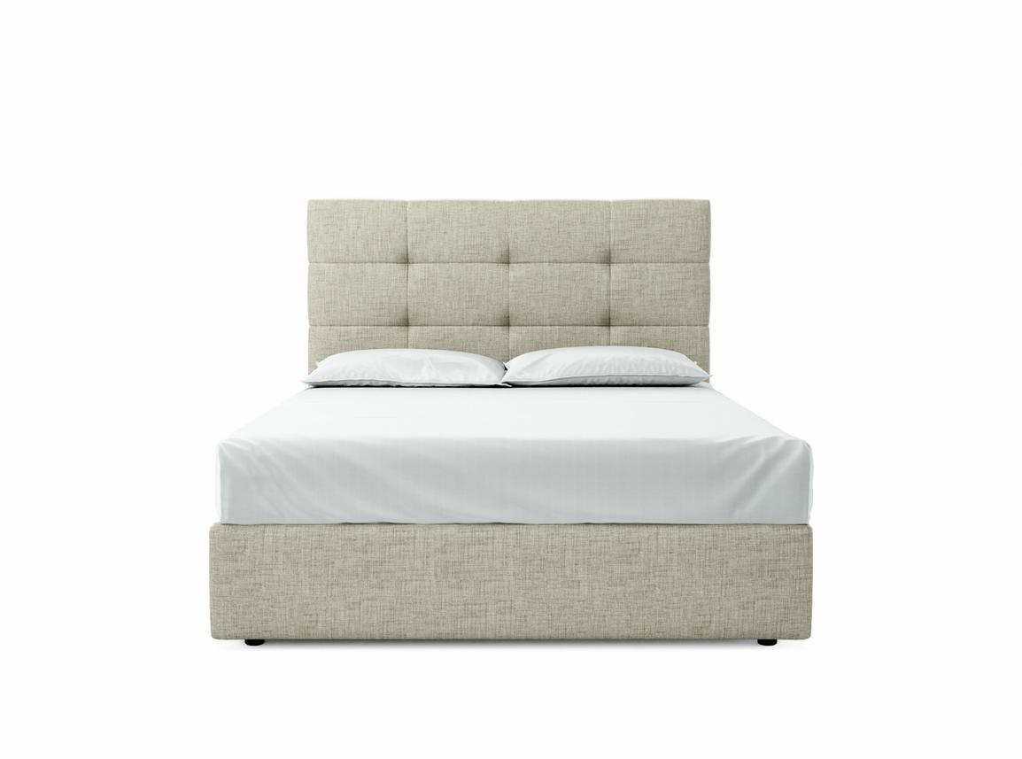 Iris King Size Ottoman In Dove fabric