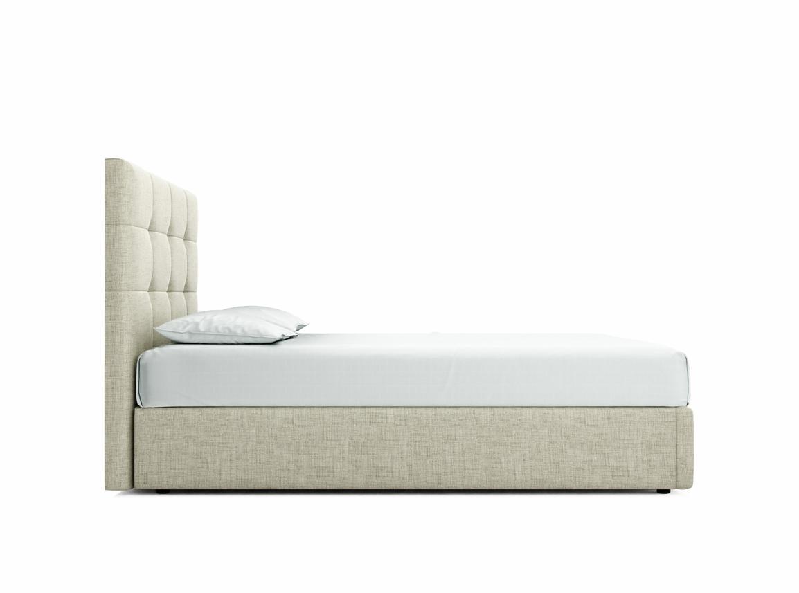 Iris King Size Ottoman In Dove fabric