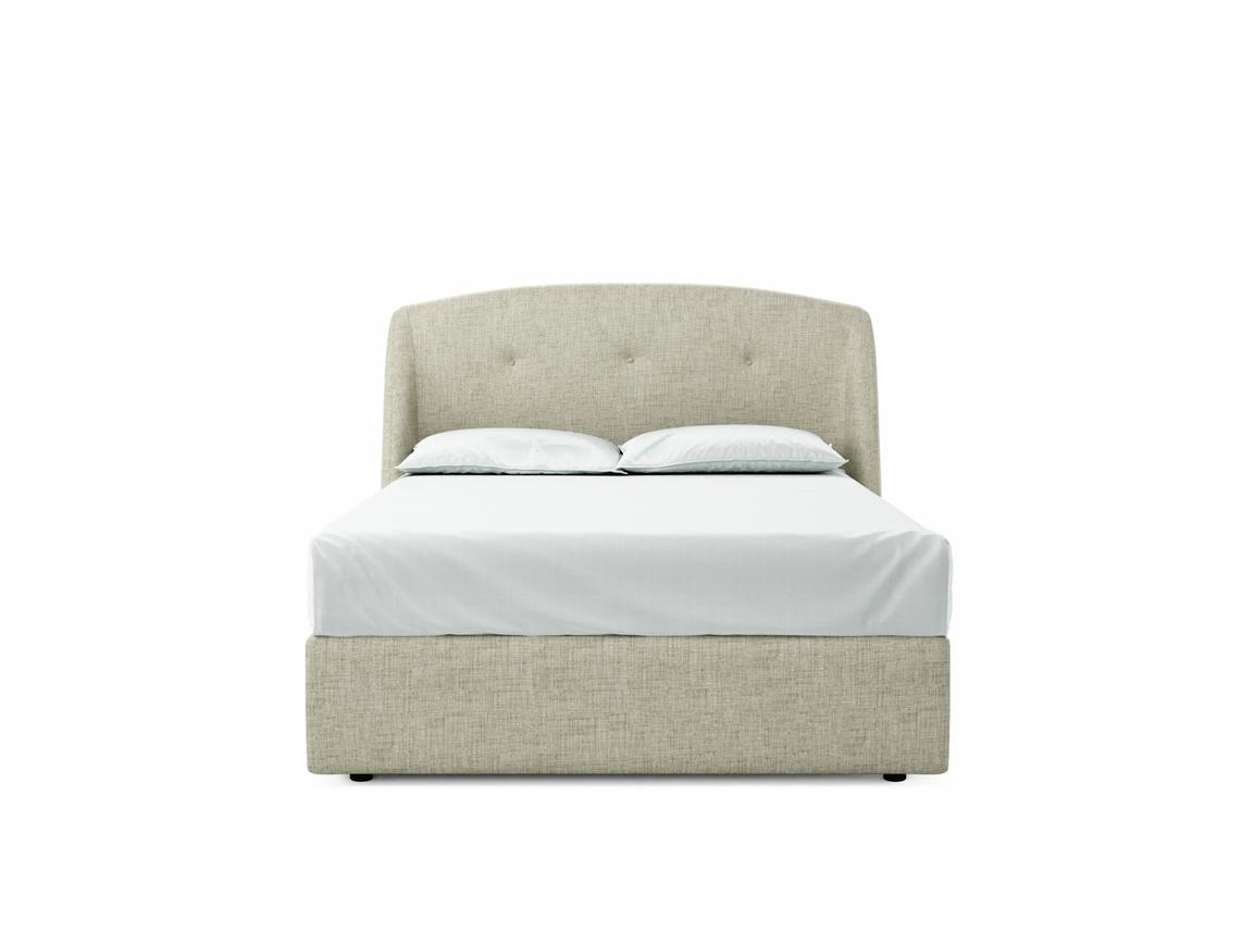 Jasmine Double Ottoman In Dove fabric
