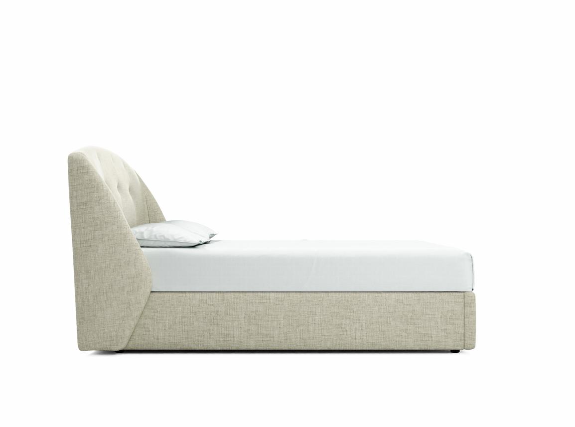 Jasmine Double Ottoman In Dove fabric