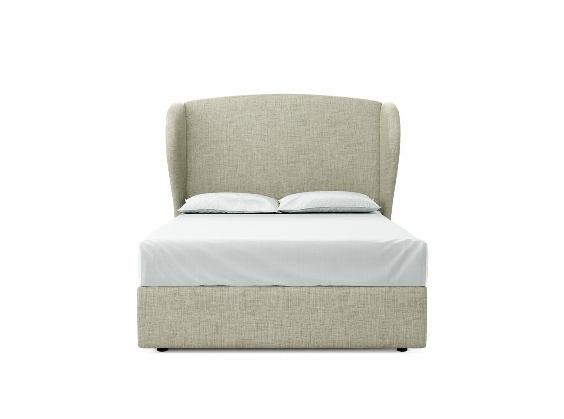 Lupin Double Ottoman In Dove fabric