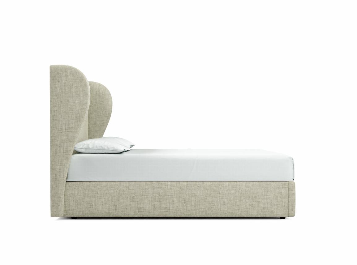 Lupin Double Ottoman In Dove fabric