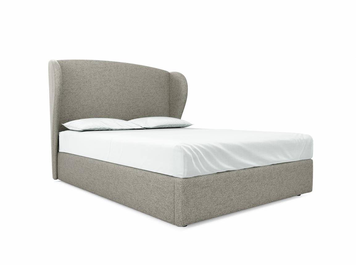 Lupin King Size Ottoman In Feather fabric