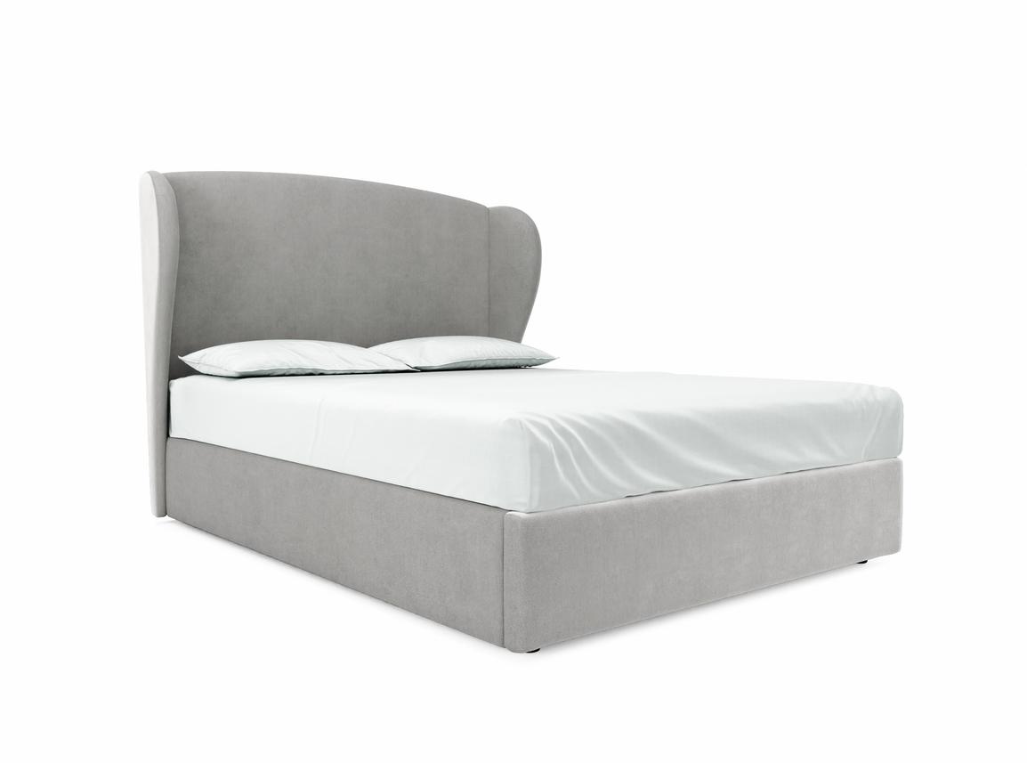 Lupin King Size Ottoman In Mist fabric