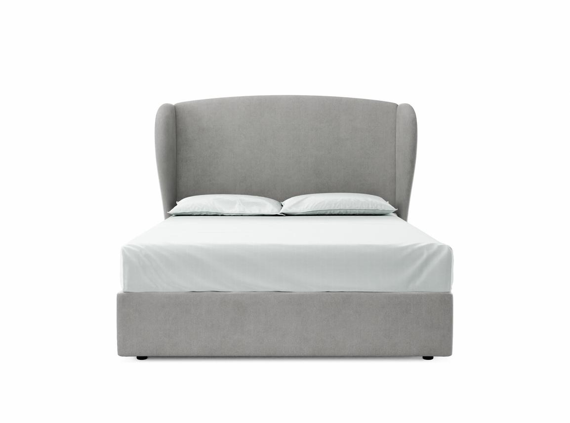 Lupin King Size Ottoman In Mist fabric