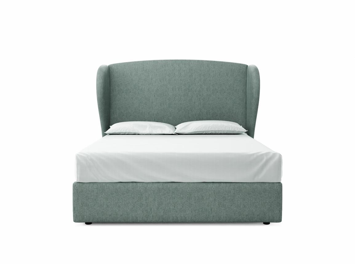 Lupin King Size Ottoman In Thistle fabric