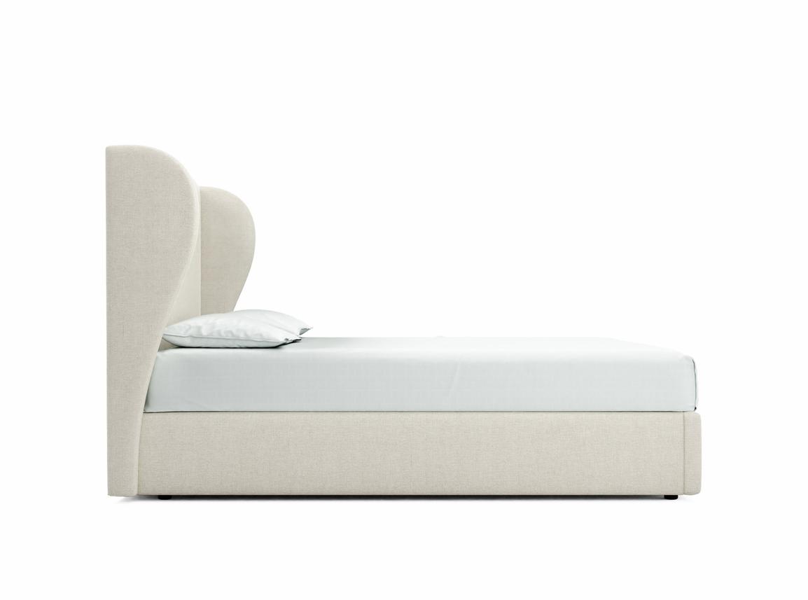 Lupin King Size Ottoman In Shell fabric