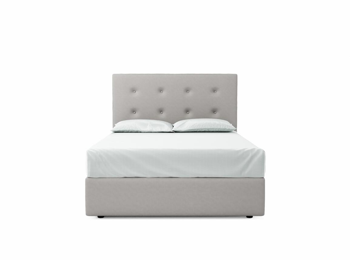 Poppy Double Ottoman In Whisper fabric