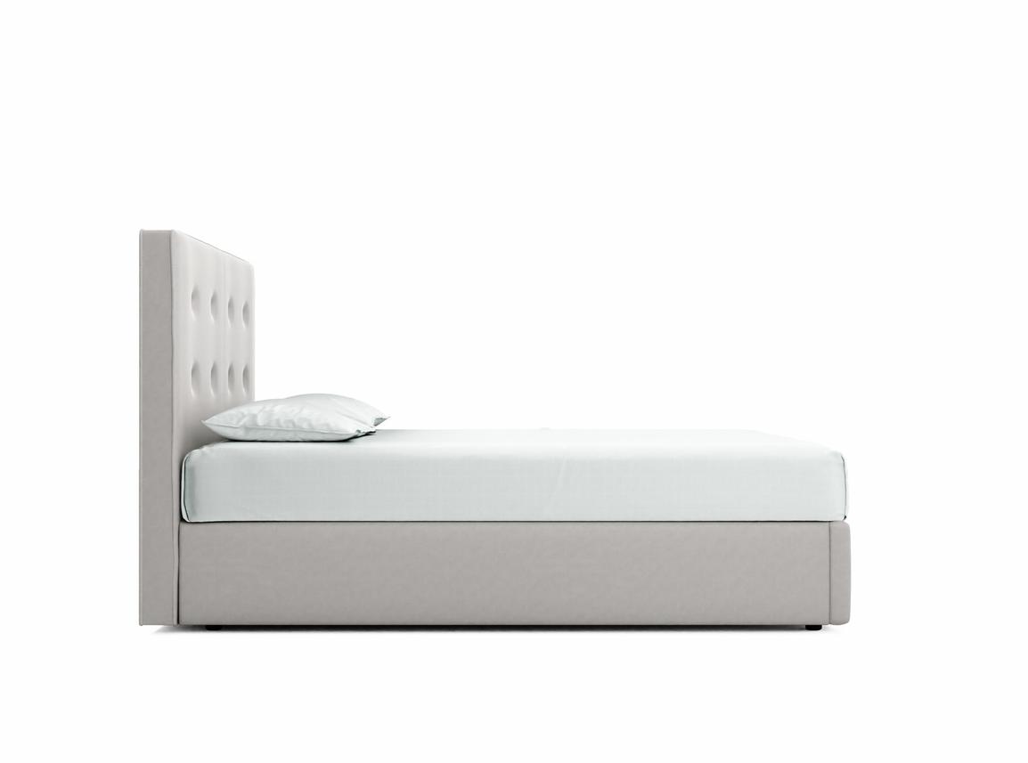 Poppy Double Ottoman In Whisper fabric