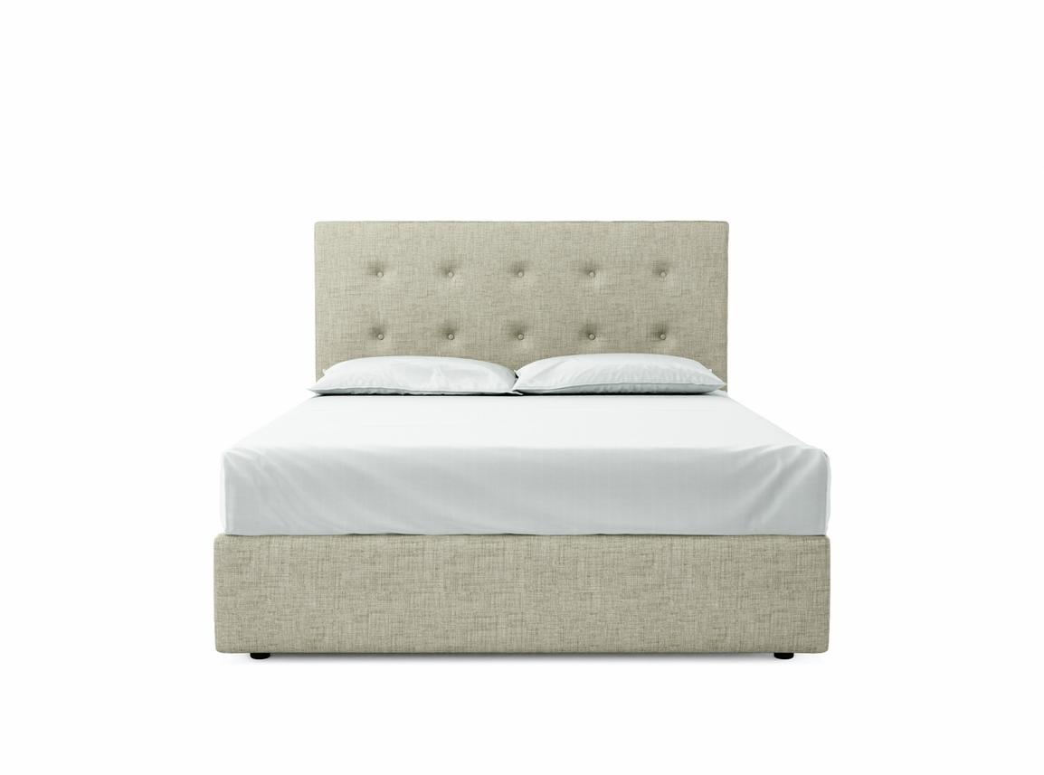 Poppy King Size Ottoman In Dove fabric
