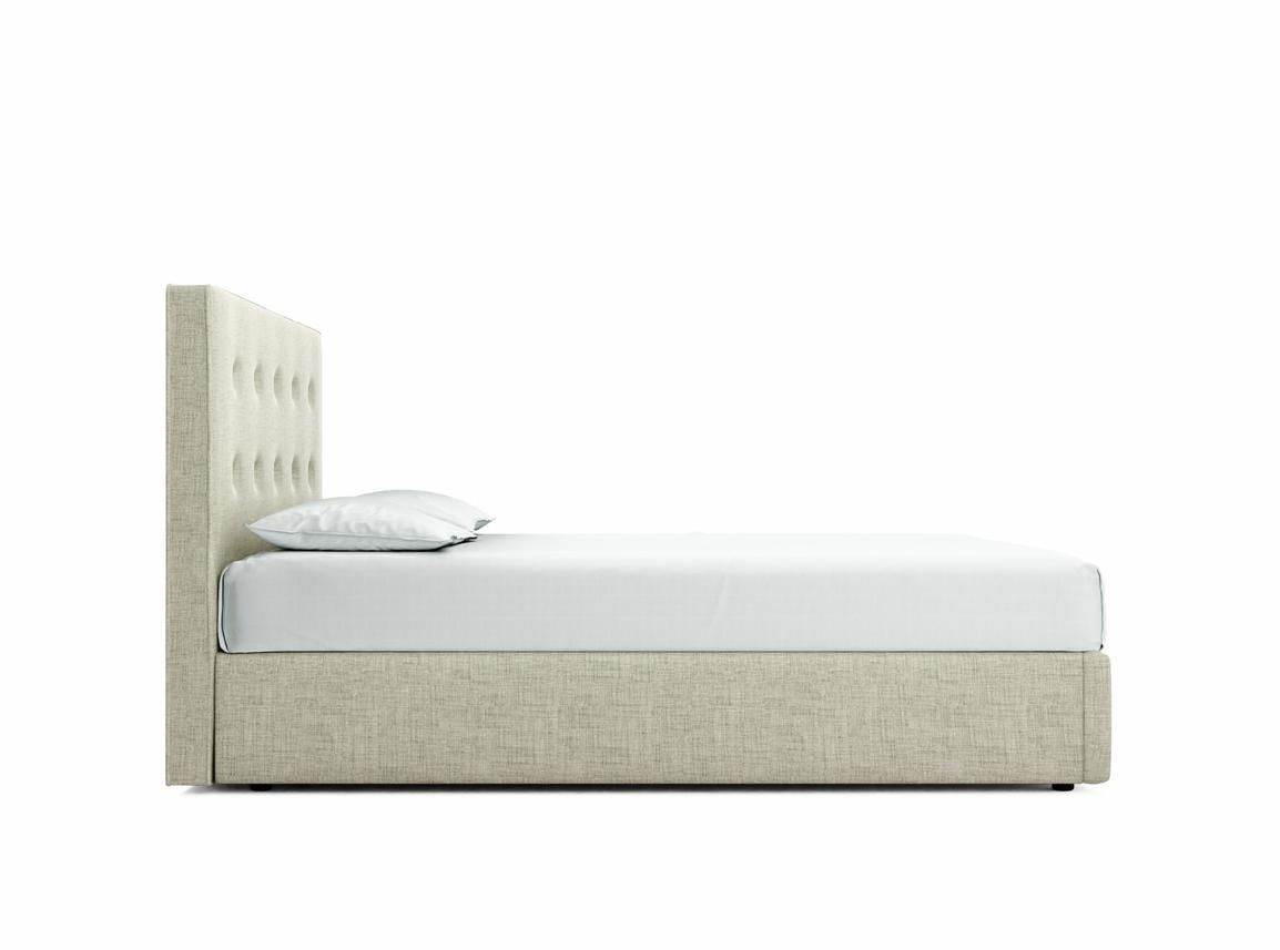 Poppy King Size Ottoman In Dove fabric