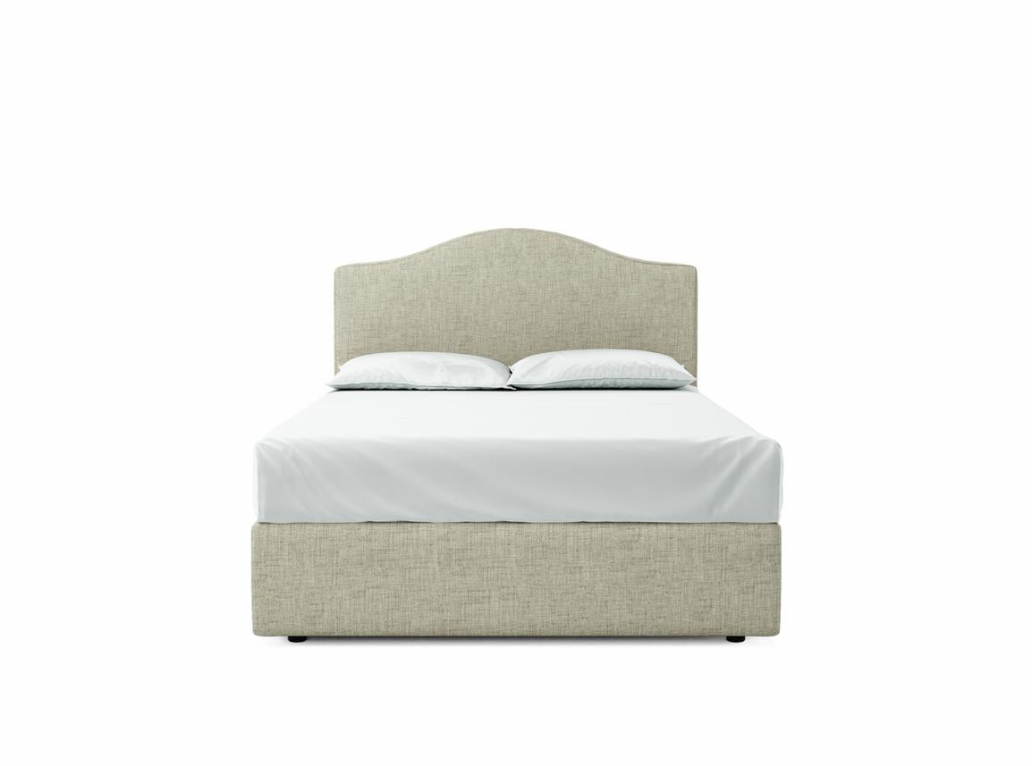 Primrose Double Ottoman In Dove fabric