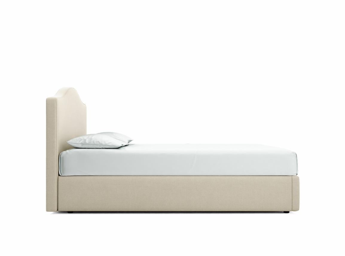 Primrose King Size Ottoman In Oatmeal fabric