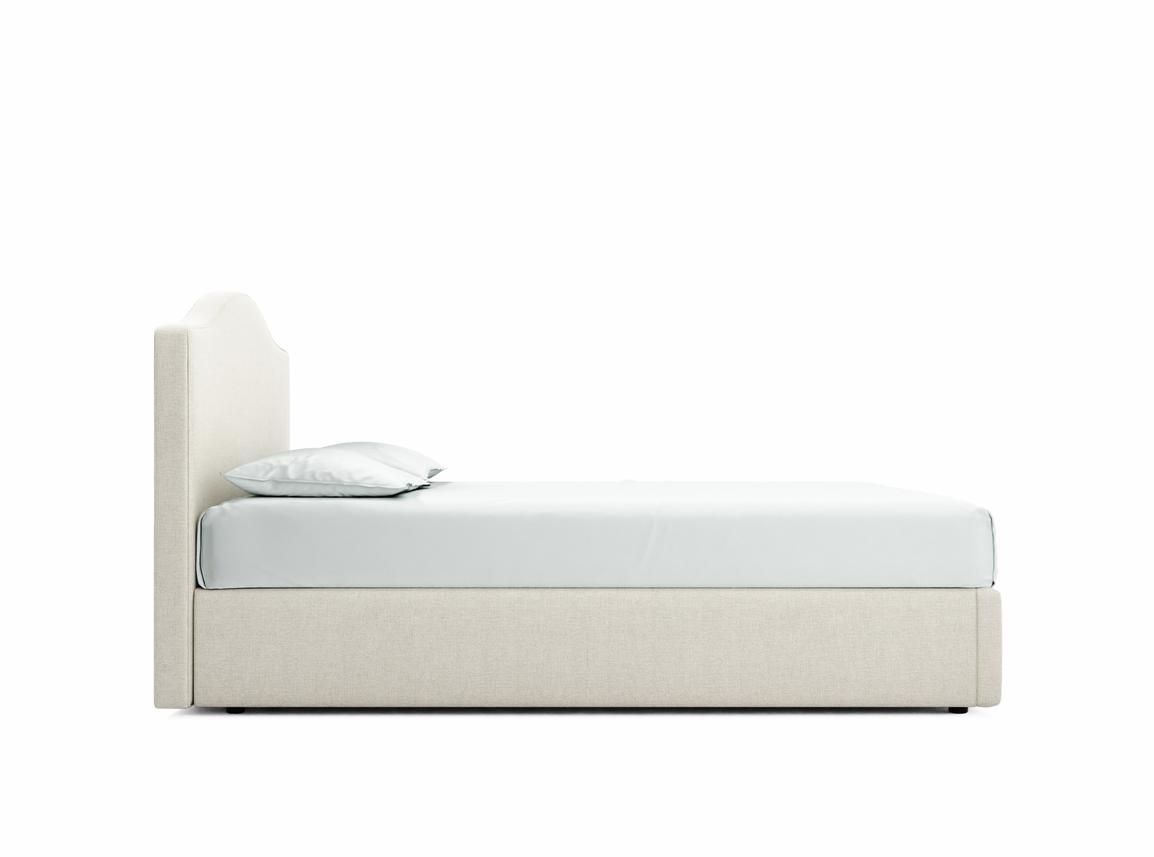 Primrose King Size Ottoman In Shell fabric