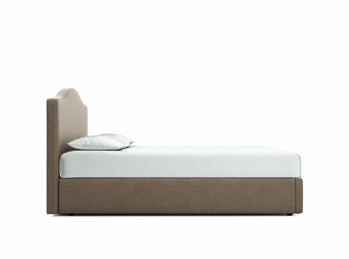 Primrose King Size Ottoman In Truffle fabric