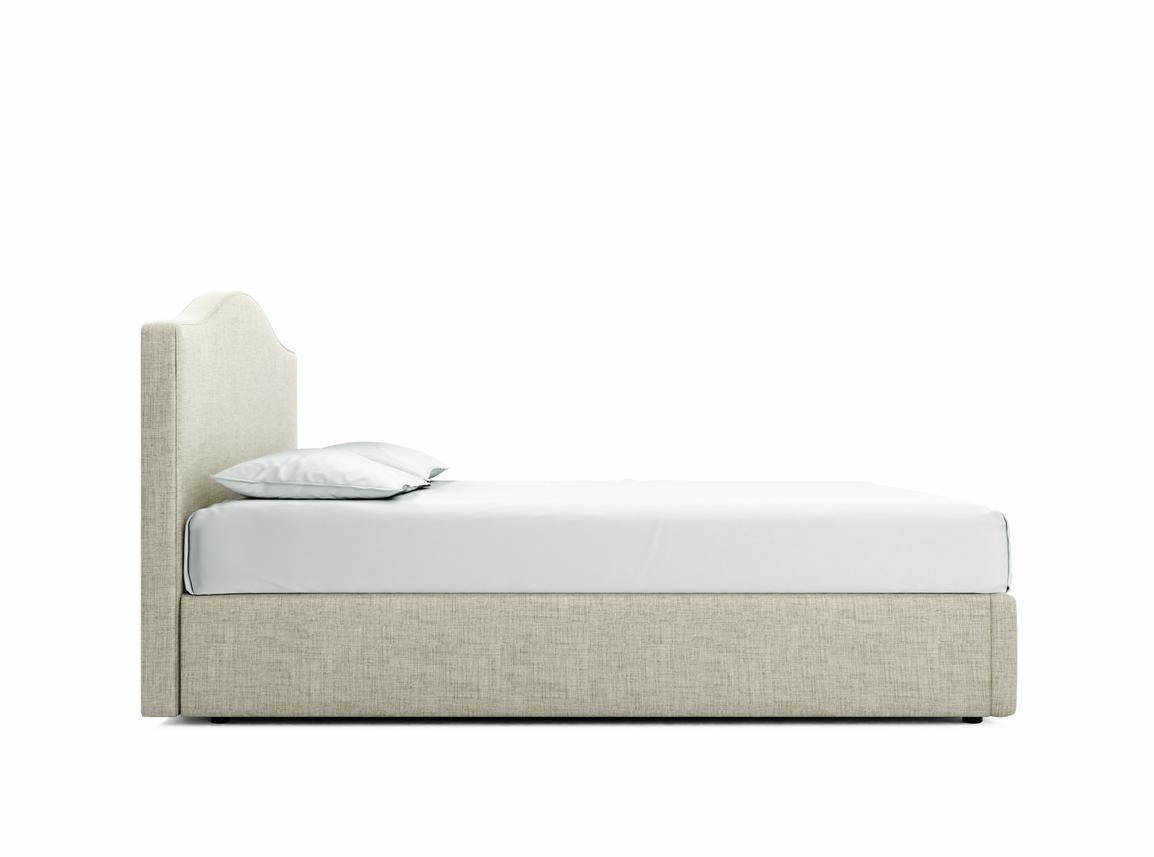 Primrose Super King Size Ottoman In Dove fabric
