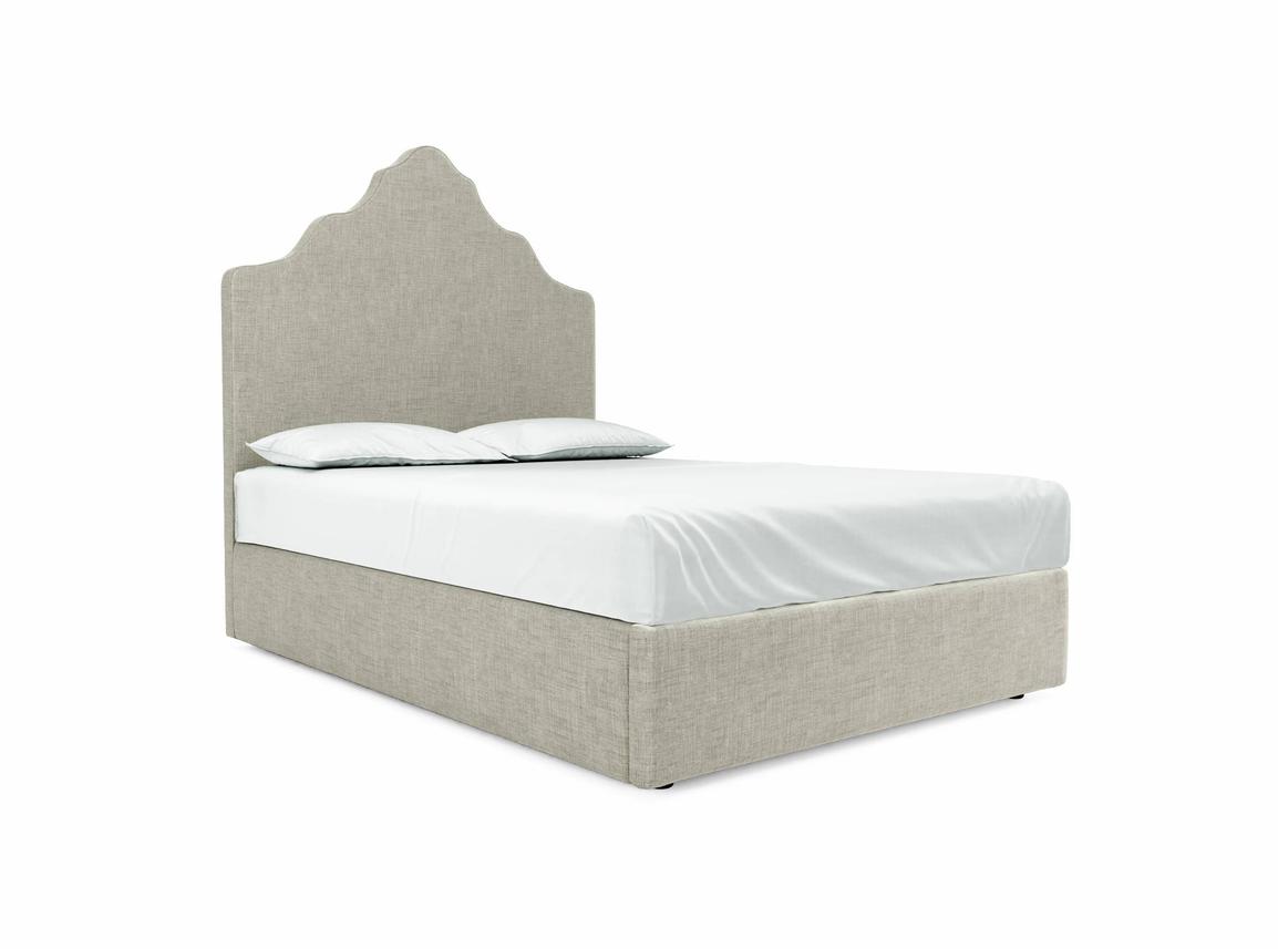 Rose Double Ottoman In Dove fabric