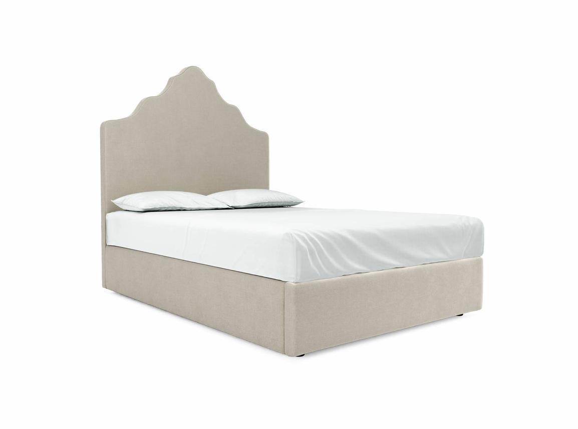 Rose Double Ottoman In Oatmeal fabric