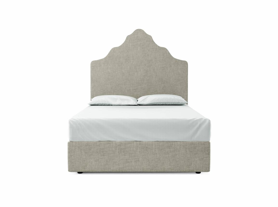 Rose Double Ottoman In Dove fabric