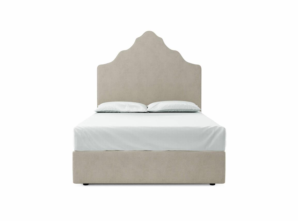 Rose Double Ottoman In Oatmeal fabric