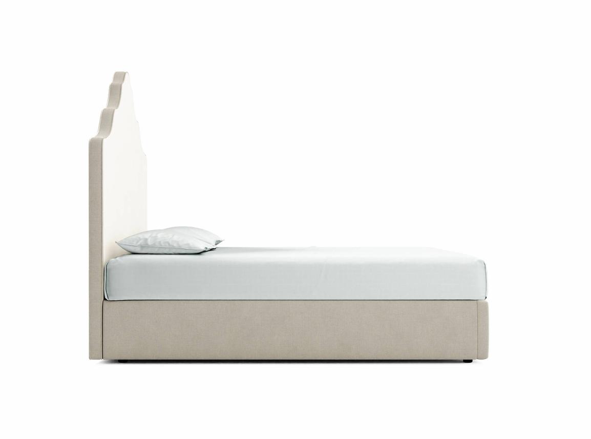 Rose Double Ottoman In Oatmeal fabric