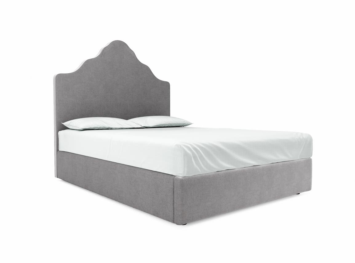 Rose King Size Ottoman In Rock fabric