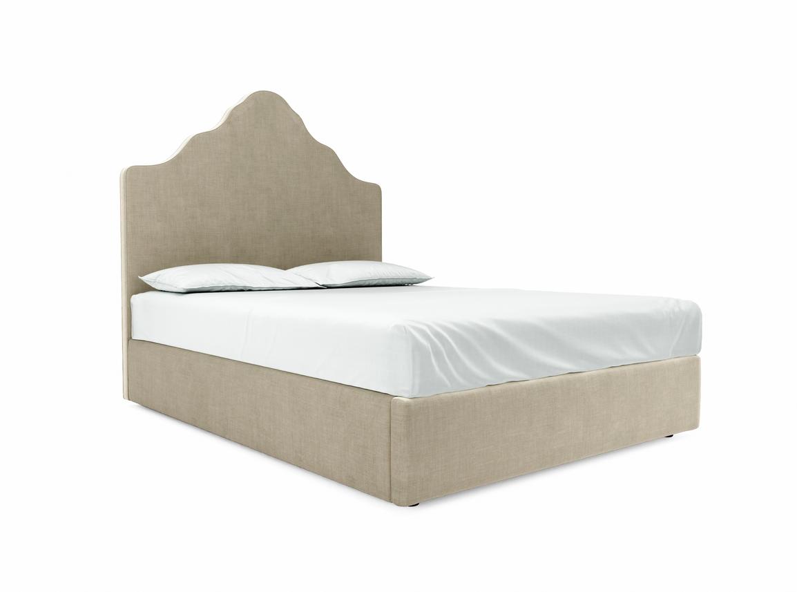 Rose King Size Ottoman In Wheat fabric