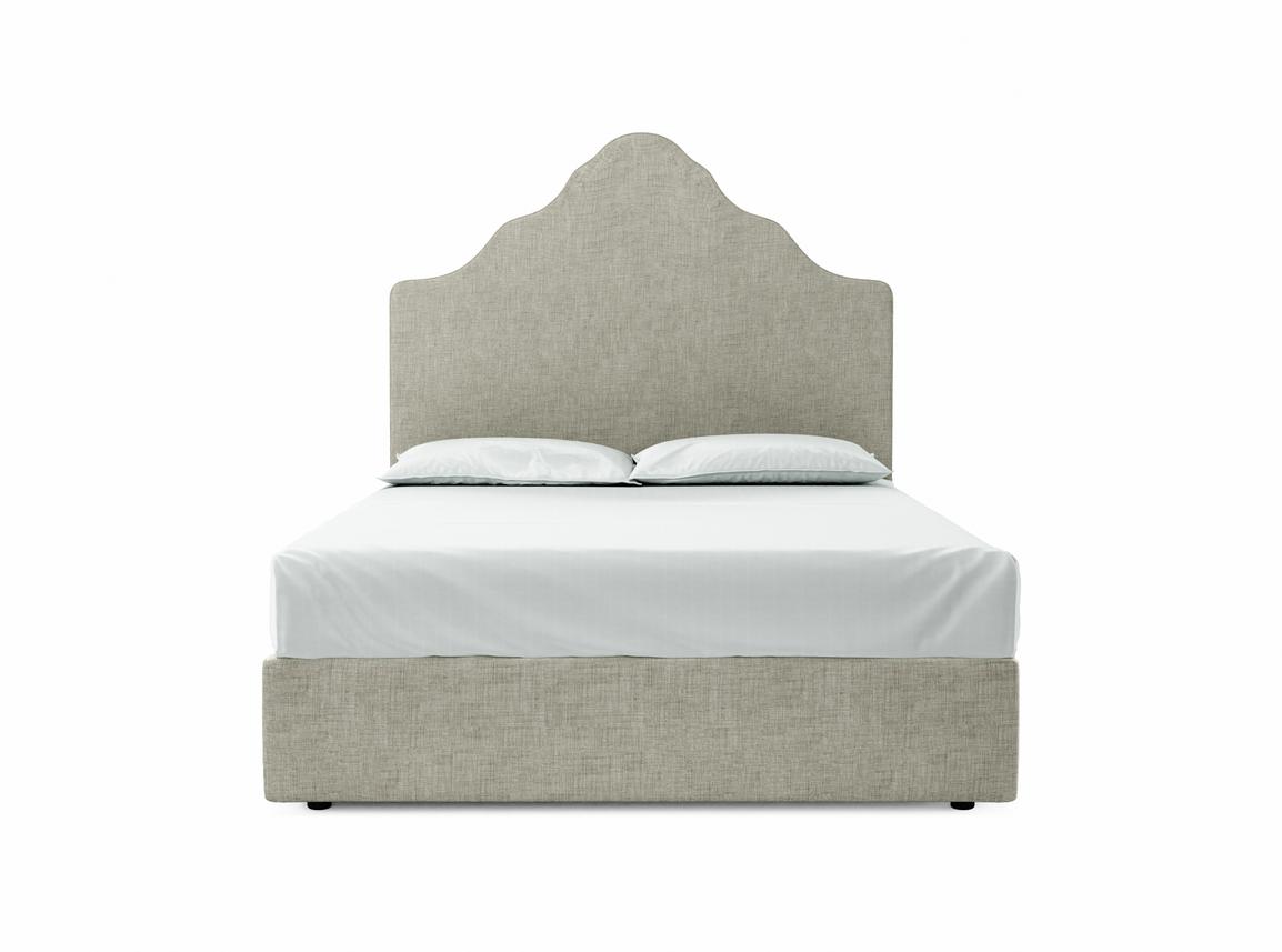 Rose King Size Ottoman In Dove fabric