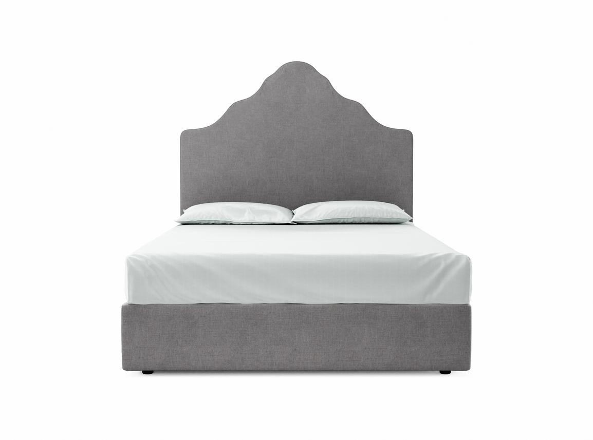 Rose King Size Ottoman In Rock fabric