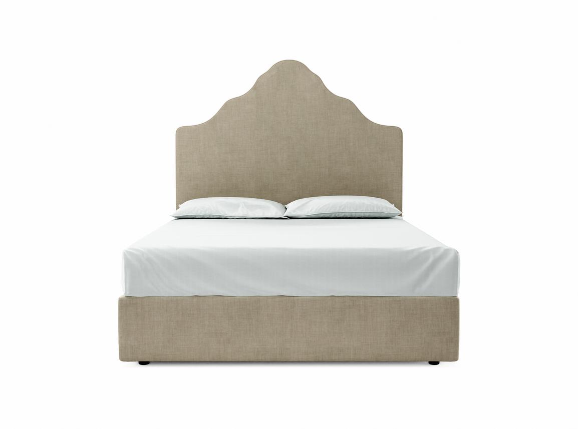 Rose King Size Ottoman In Wheat fabric
